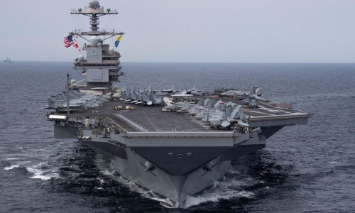 O dronă care se îndrepta spre o navă americană a fost doborâtă