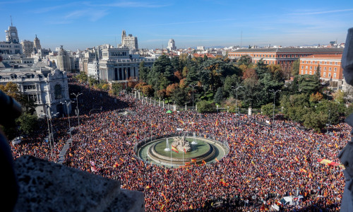 Demonstration called by the civil society against the amnesty