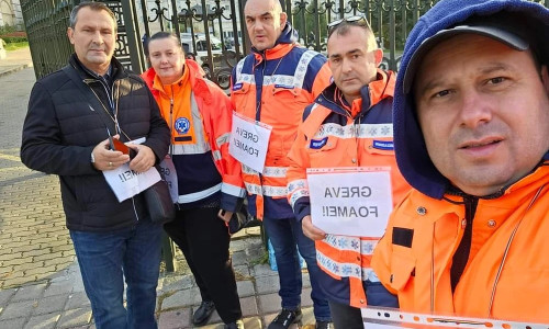 Liderii de sindicat din serviciile de ambulanță aflați in greva foamei - Foto Facebook BNS