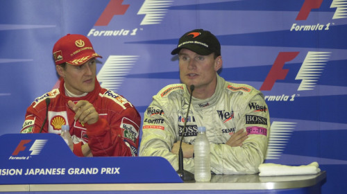 Michael Schumacher și David Coulthard