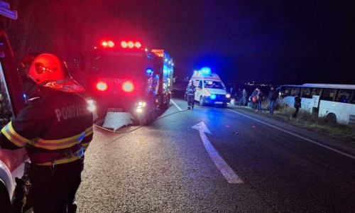 Accident rutier în Timiș/ Foto: ISU Timiș
