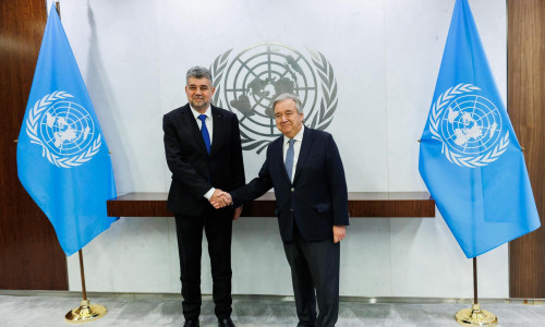 marcel ciolacu si Antonio Guterres