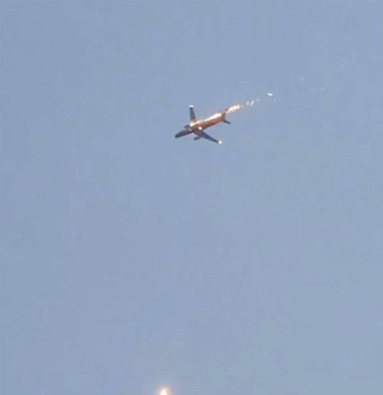 Un avion a luat foc în aer/ Profimedia