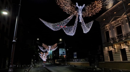 Cât au costat luminițele de Crăciun din București/ Foto: Facebook