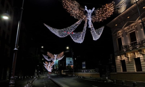 Cât au costat luminițele de Crăciun din București/ Foto: Facebook