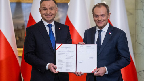 Andrzej Duda și Donald Tusk