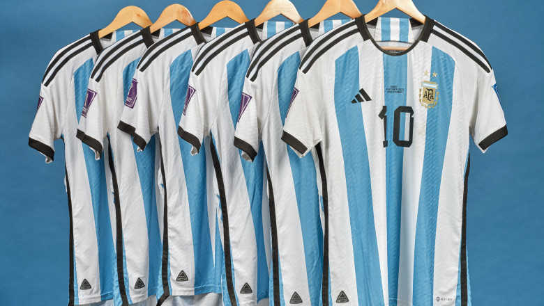 Lionel Messi football jerseys sell for combined $7.8 million USD