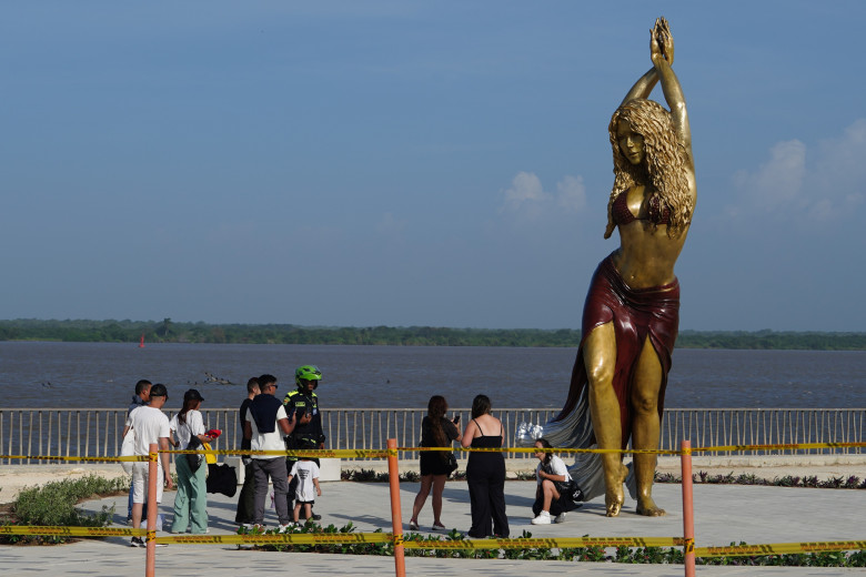 Shakira are o statuie în oraşul natal Barranquilla din Columbia/ Profimedia