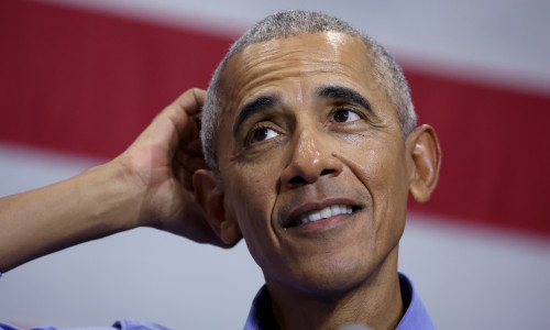 Former President Obama Campaigns With Mandela Barnes In Milwaukee