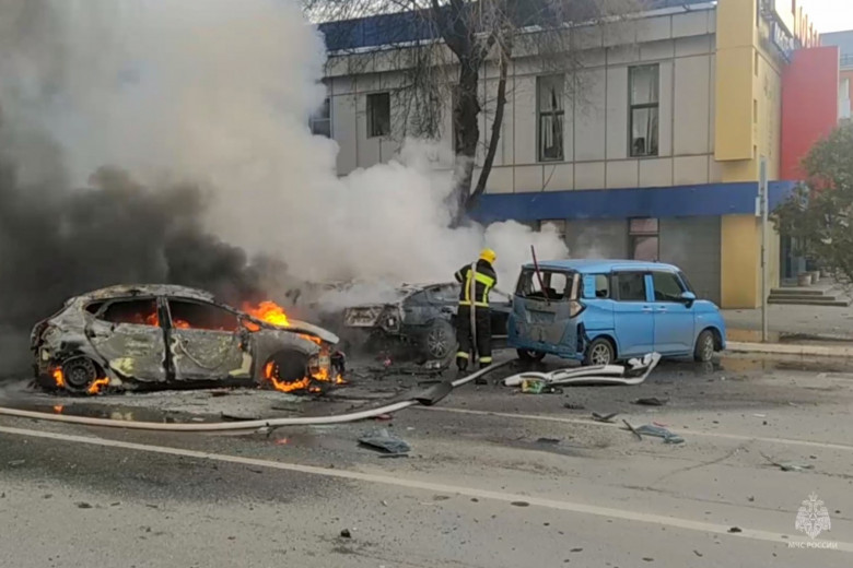 Belgorod in aftermath of shelling attack