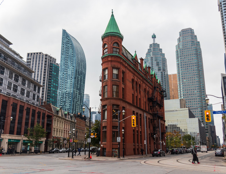 Toronto,,Canada,-,October,21,,2019:,The,Famous,Gooderham,Building