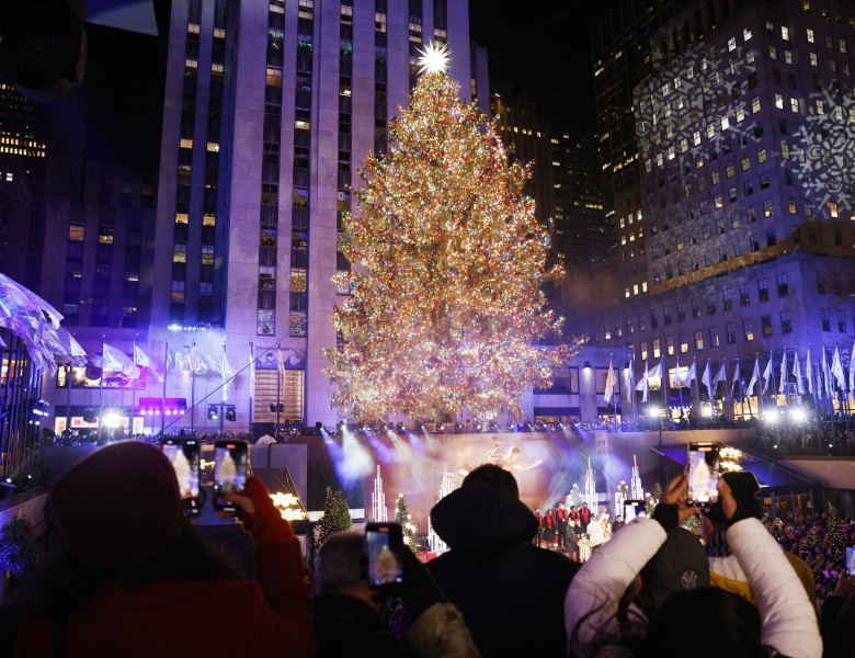 90th Annual Rockefeller Center Christmas Tree Lighting in New York