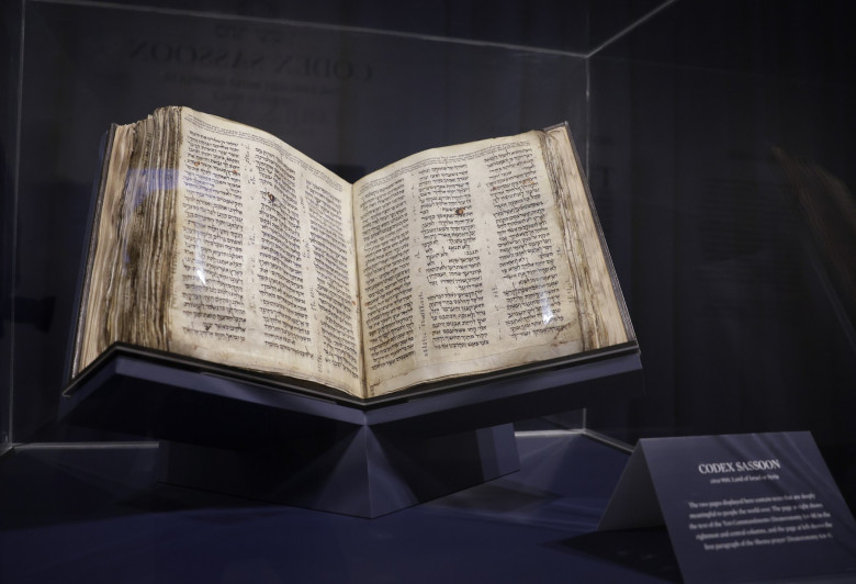 The Codex Sassoon Hebrew Bible at Sotheby's in New York