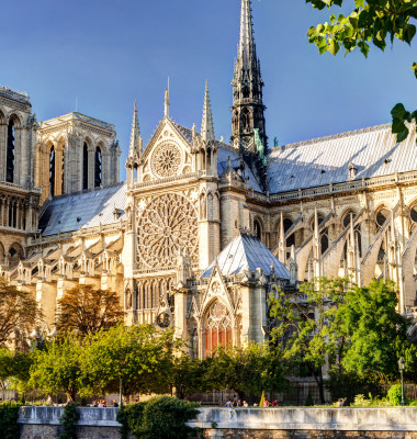 Notre,Dame,De,Paris,Cathedral,,France.,Old,Notre,Dame,Is