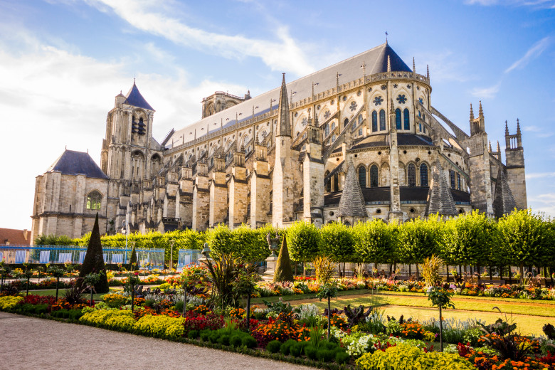 Bourges,Cathedral,,A,Roman,Catholic,Church,Located,In,Bourges,,France,