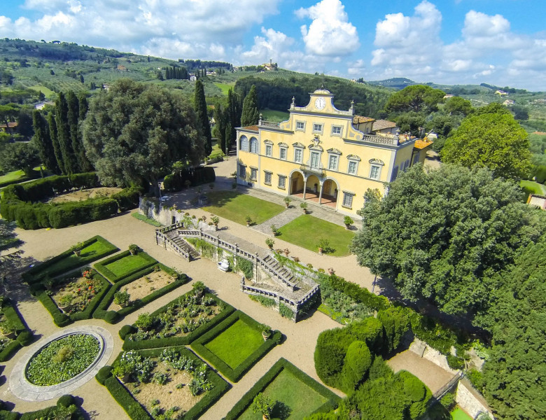 Italy, Florence: Villa Antinori Monte Aguglioni for sale for 20 million. The family of Mona Lisa lived in the Villa