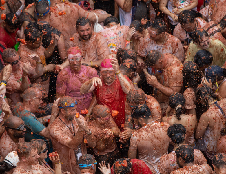 Tomatina Bunol festival in Valencia, Spain - 28 Aug 2024