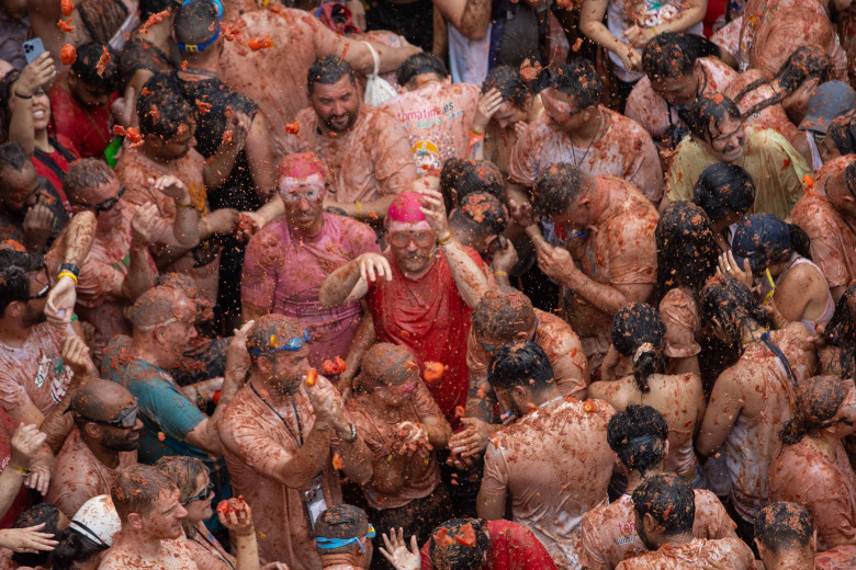 Tomatina Bunol festival in Valencia, Spain - 28 Aug 2024