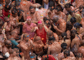 Tomatina Bunol festival in Valencia, Spain - 28 Aug 2024