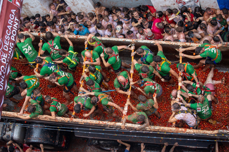 Tomatina Bunol festival in Valencia, Spain - 28 Aug 2024