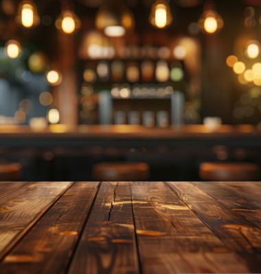 A,Close-up,View,Of,A,Rustic,Wooden,Tabletop,With,A