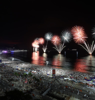 Millions Celebrate Reveillon In Rio De Janeiro