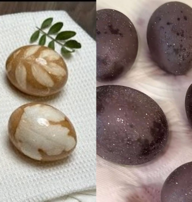 Ouă vopsite cu cafea și vin roșu/ Foto: Captură video