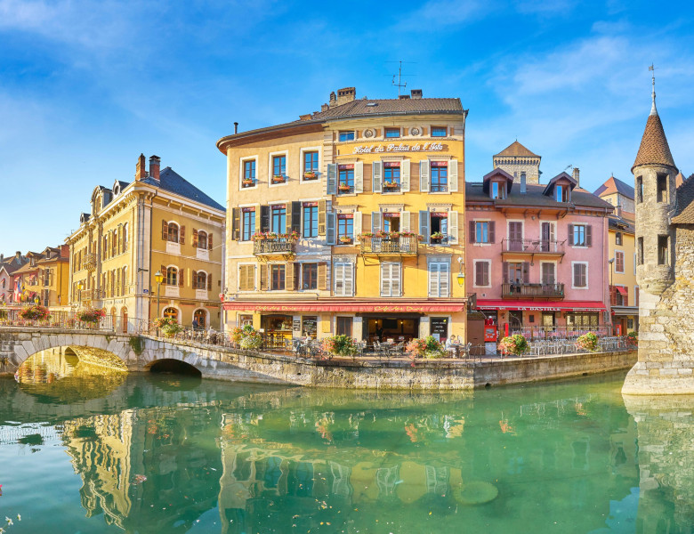 Palatul Insulei și Canalul Thiou, Annecy, Franța/ Profimedia