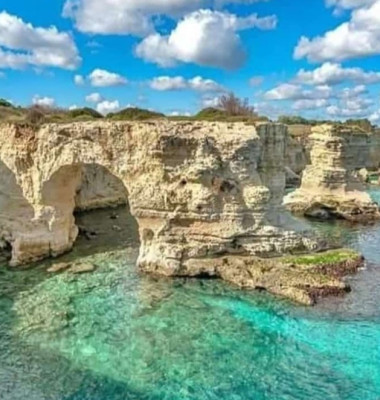 Italy: The Lovers' Arch In Melendugno Collapsed Due To Bad Weather. The Arch Overlooking The Sea Was The Symbol Of The Puglia Region
