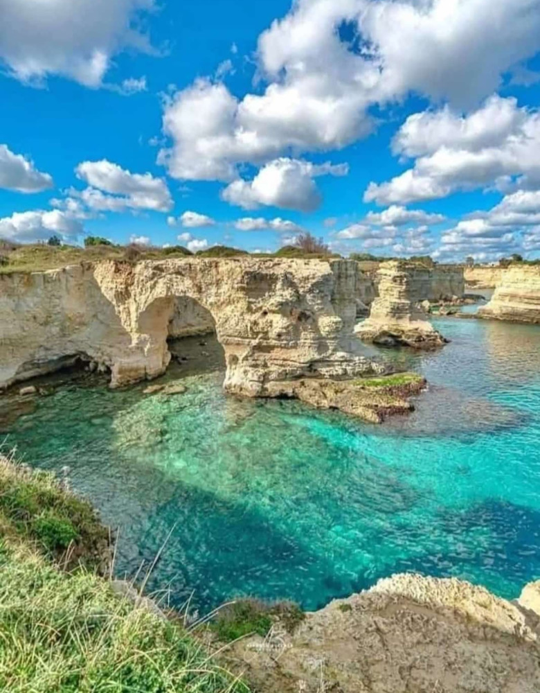 Italy: The Lovers' Arch In Melendugno Collapsed Due To Bad Weather. The Arch Overlooking The Sea Was The Symbol Of The Puglia Region