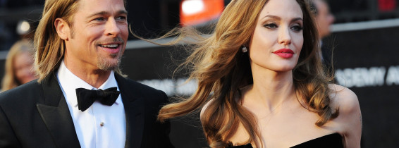 Brad Pitt și Angelina Jolie, în 2012