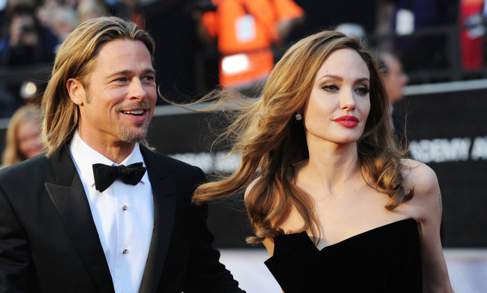 Brad Pitt și Angelina Jolie, în 2012