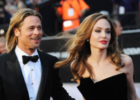 Brad Pitt și Angelina Jolie, în 2012
