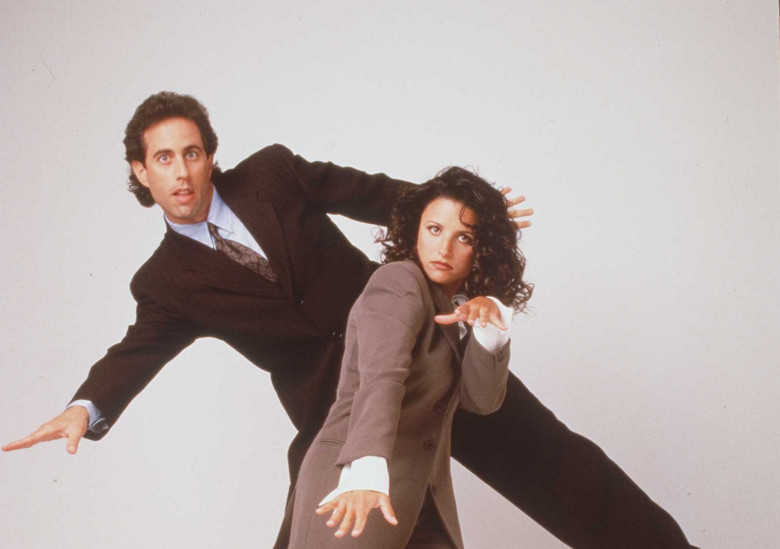 1997 Jerry Seinfeld and Julia Louis-Dreyfus from the show "Seinfeld"
