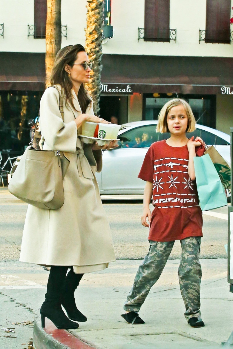 *EXCLUSIVE* Angelina Jolie goes Sunday shopping around Studio City