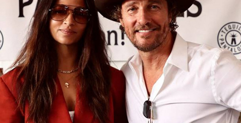 Matthew McConaughey celebrates his birthday at surprise tailgate thrown by wife Camila with their Pantalones Organic Tequila