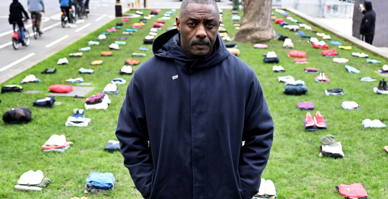 Idris Elba campaigns against knife crime, Parliament Square, Westminster, London, UK - 08 Jan 2024