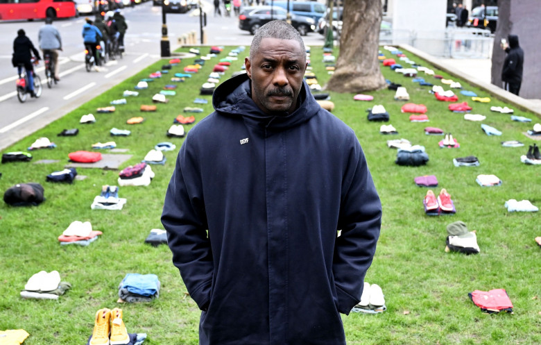 Idris Elba campaigns against knife crime, Parliament Square, Westminster, London, UK - 08 Jan 2024