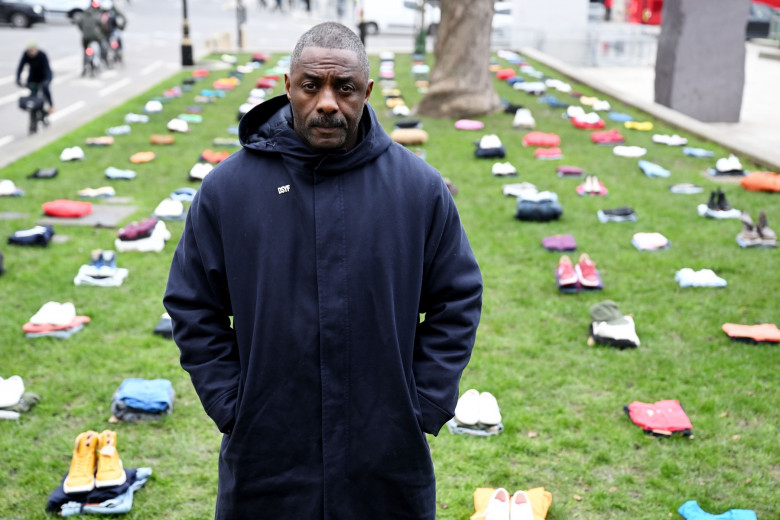 Idris Elba campaigns against knife crime, Parliament Square, Westminster, London, UK - 08 Jan 2024