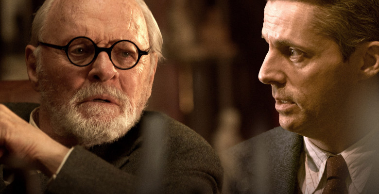 Matthew Goode and Anthony Hopkins
