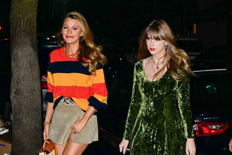 Besties Taylor Swift and Blake Lively step out for dinner with friends in the Big Apple!