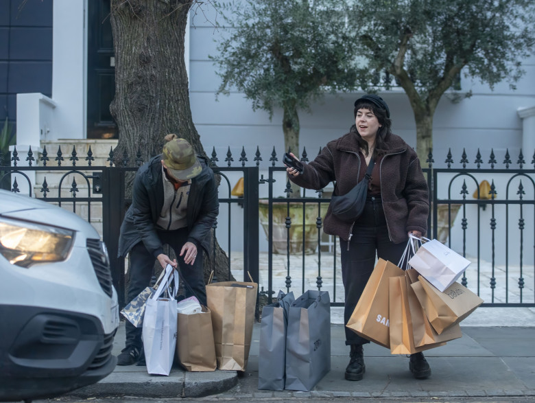 EXCLUSIVE: Show Me The Money! Bella Kidman Cruise Is Loaded Down With Designer Shopping Bags  As She's Seen For The First Time In Almost Two Years - 14 Jan 2024