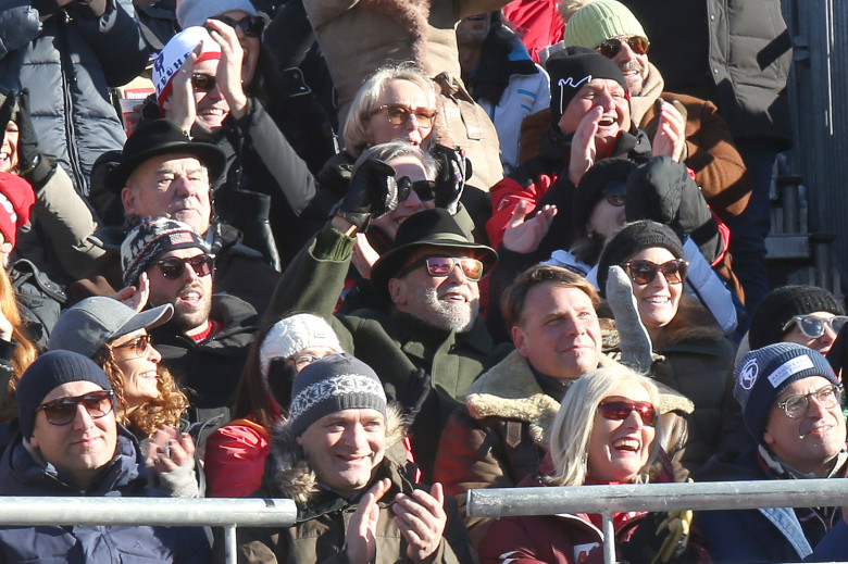 EXCLUSIVE: Michael Fassbender, Arnold Schwarzenegger And More Attend The Hahnenkamm Ski Race In Kitzbuehel, Austria - 20 Jan 2024