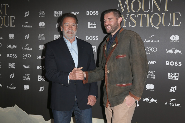 Arnold Schwarzenegger, Michael Fassbender and more attend the Kitz Race Party in Kitzbuehel, Austria