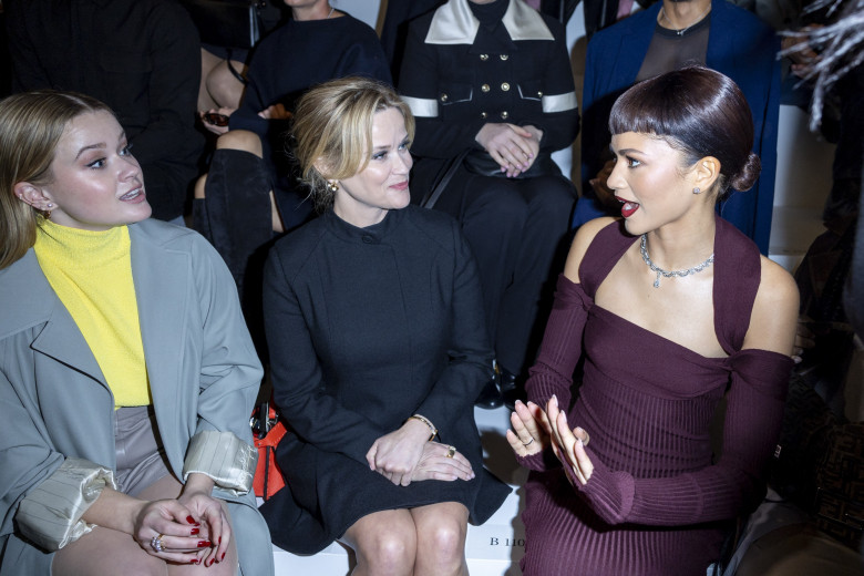 Front row du défilé Fendi Haute Couture Printemps/Été 2024 dans le cadre de la Fashion Week de Paris (PFW)