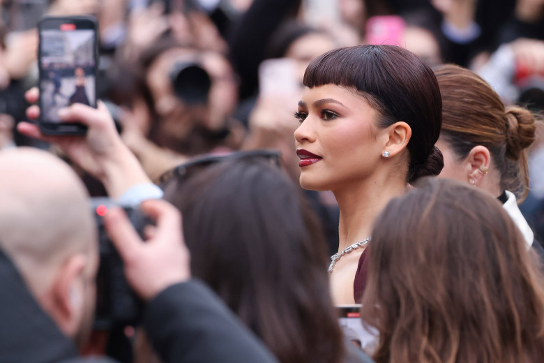 Fendi : Outside Arrivals - Paris Fashion Week - Haute Couture Spring/Summer 2024