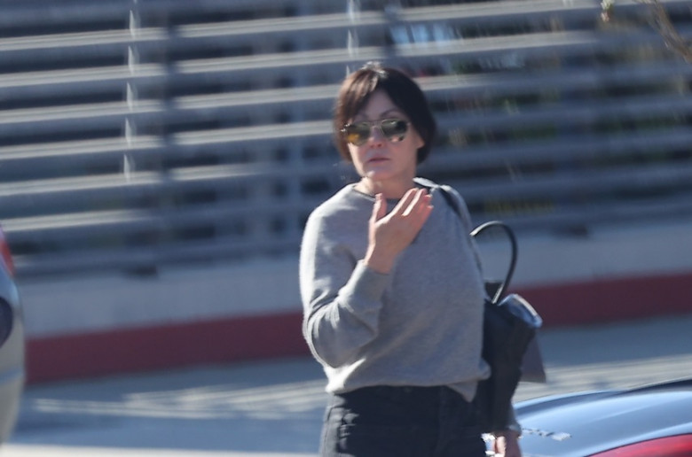 *EXCLUSIVE* Shannen Doherty has a New Year's Day Brunch with her mother in Malibu
