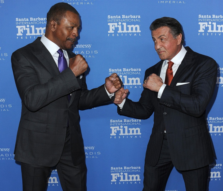 Sylvester Stallone și Carl Weathers