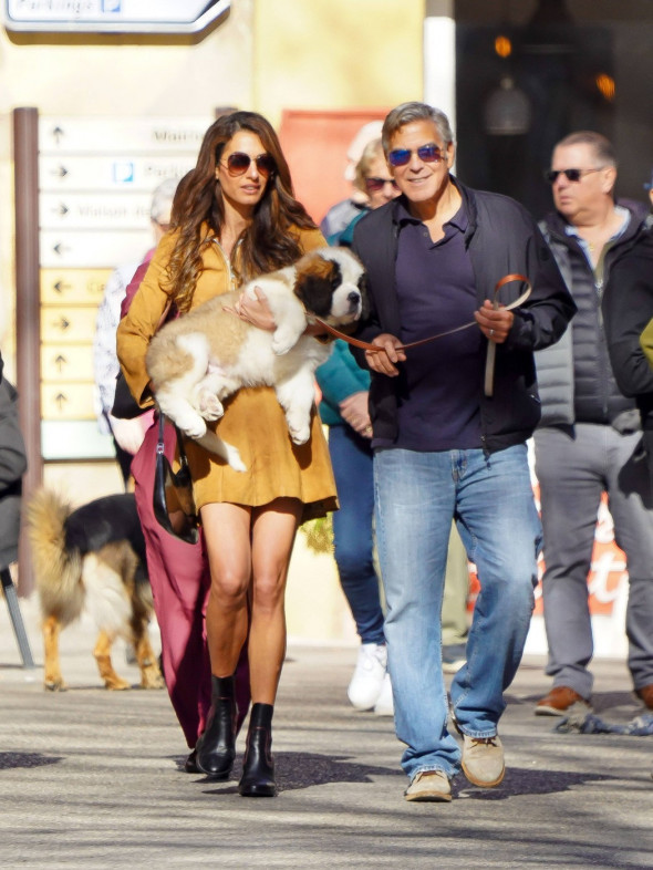 Amal și George Clooney, în sudul Franței