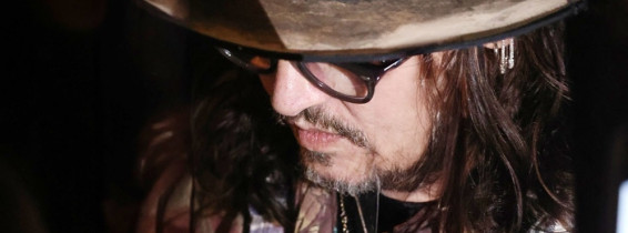 *EXCLUSIVE* *WEB MUST CALL FOR PRICING* The American Actor Johnny Depp visits an exhibition inside the National Museum of Cinema “The world of Tim Burton” and then goes to dinner in Casa Fiore Restaurant in Turin.